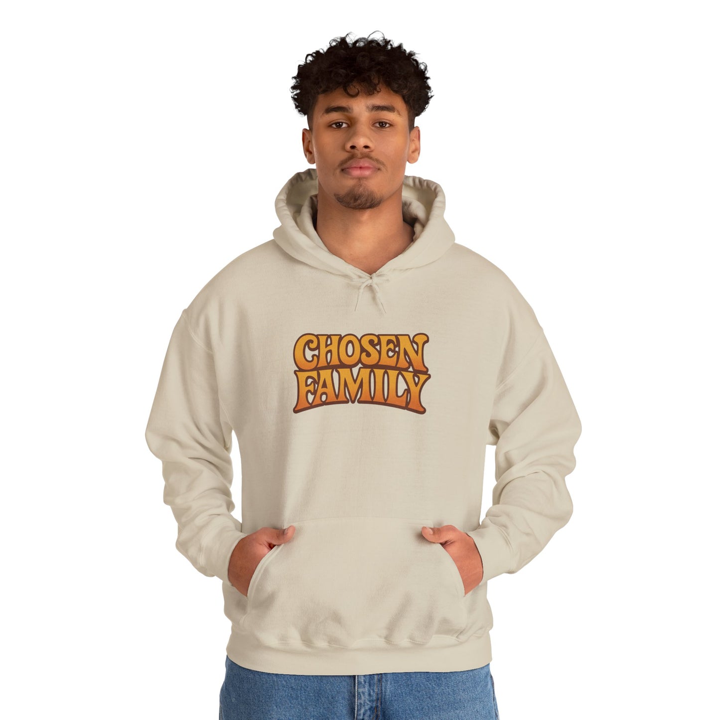 Chosen Family Block Logo Unisex Hoodie