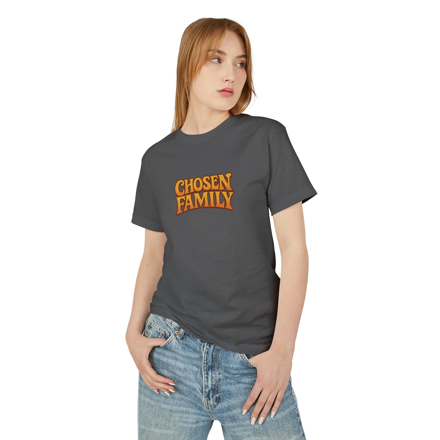 Chosen Family Block Logo Unisex Heavyweight Tee