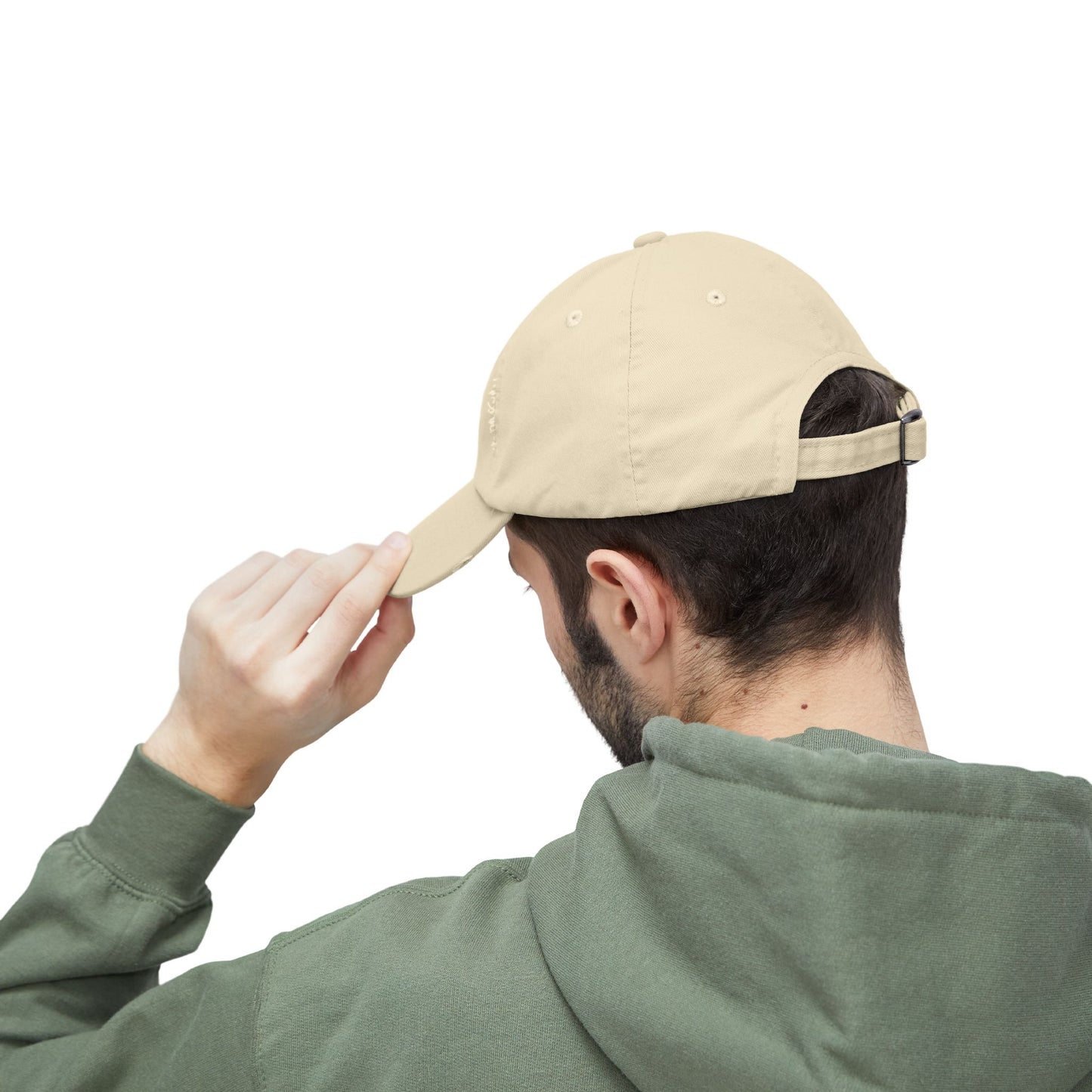 Chosen Family Logo Print Distressed Baseball Hat