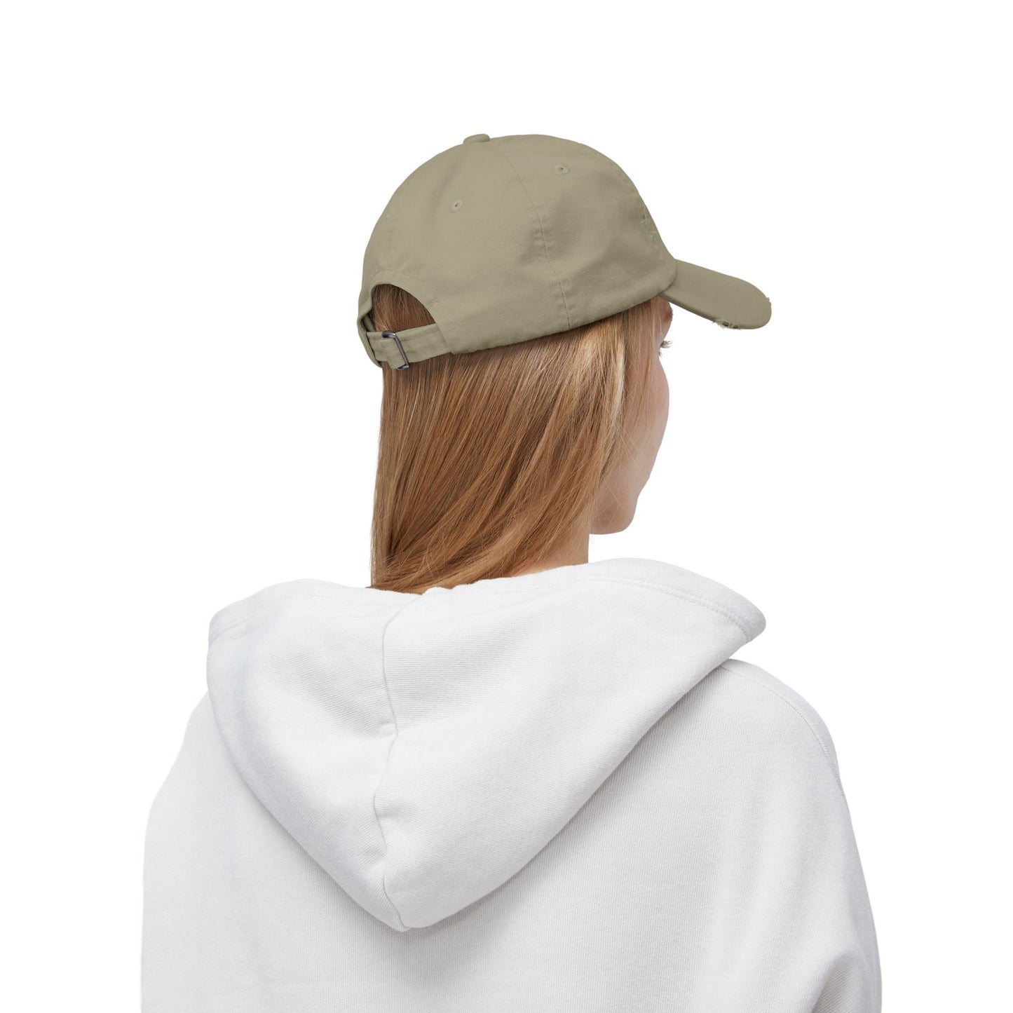 Chosen Family Logo Print Distressed Baseball Hat