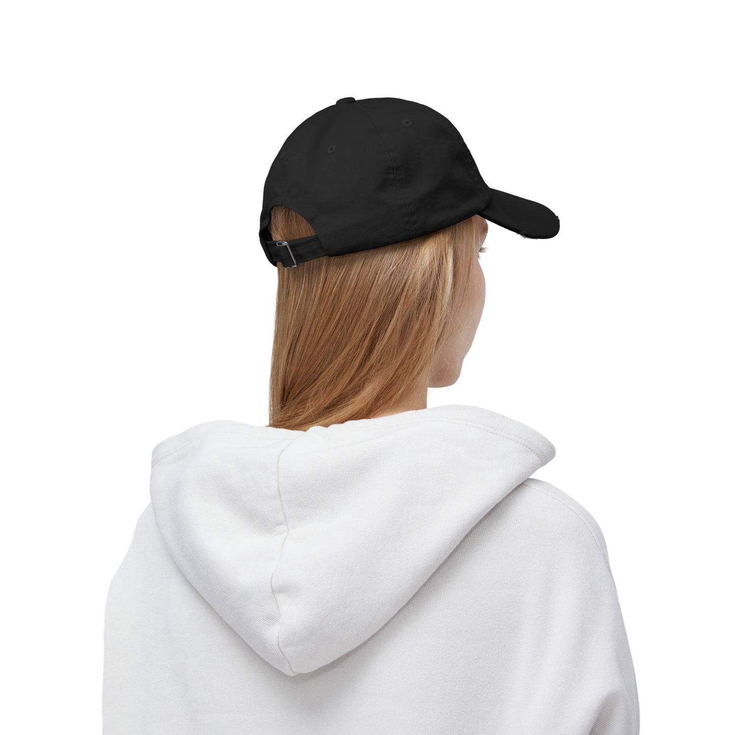 Chosen Family Logo Print Distressed Baseball Hat
