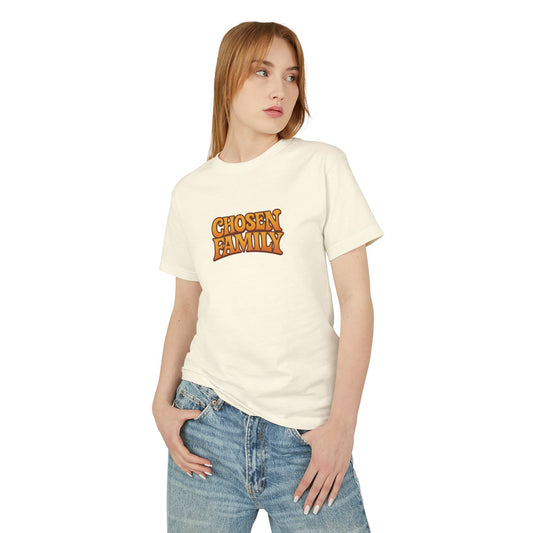 Chosen Family Block Logo Unisex Heavyweight Tee