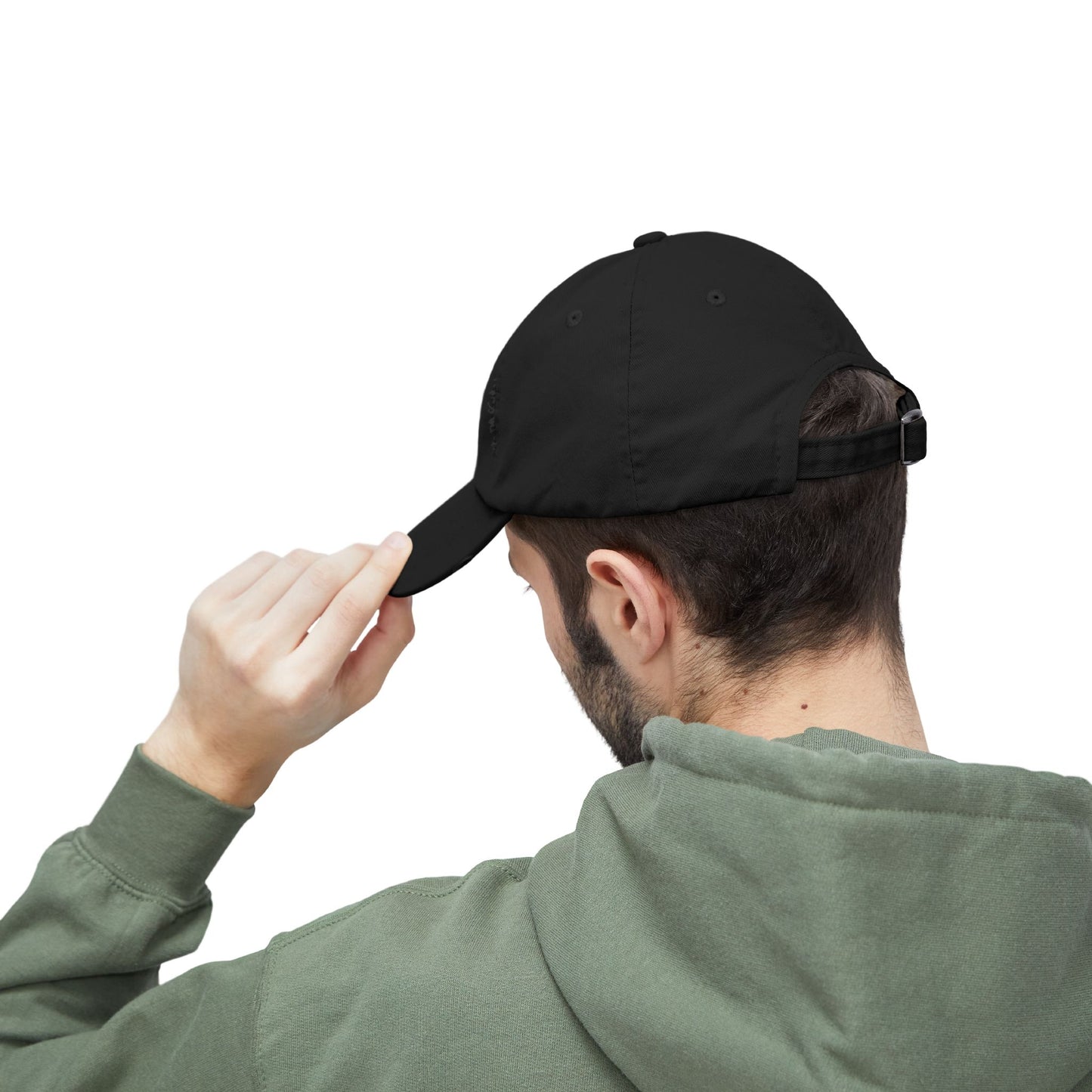 Chosen Family Logo Print Distressed Baseball Hat