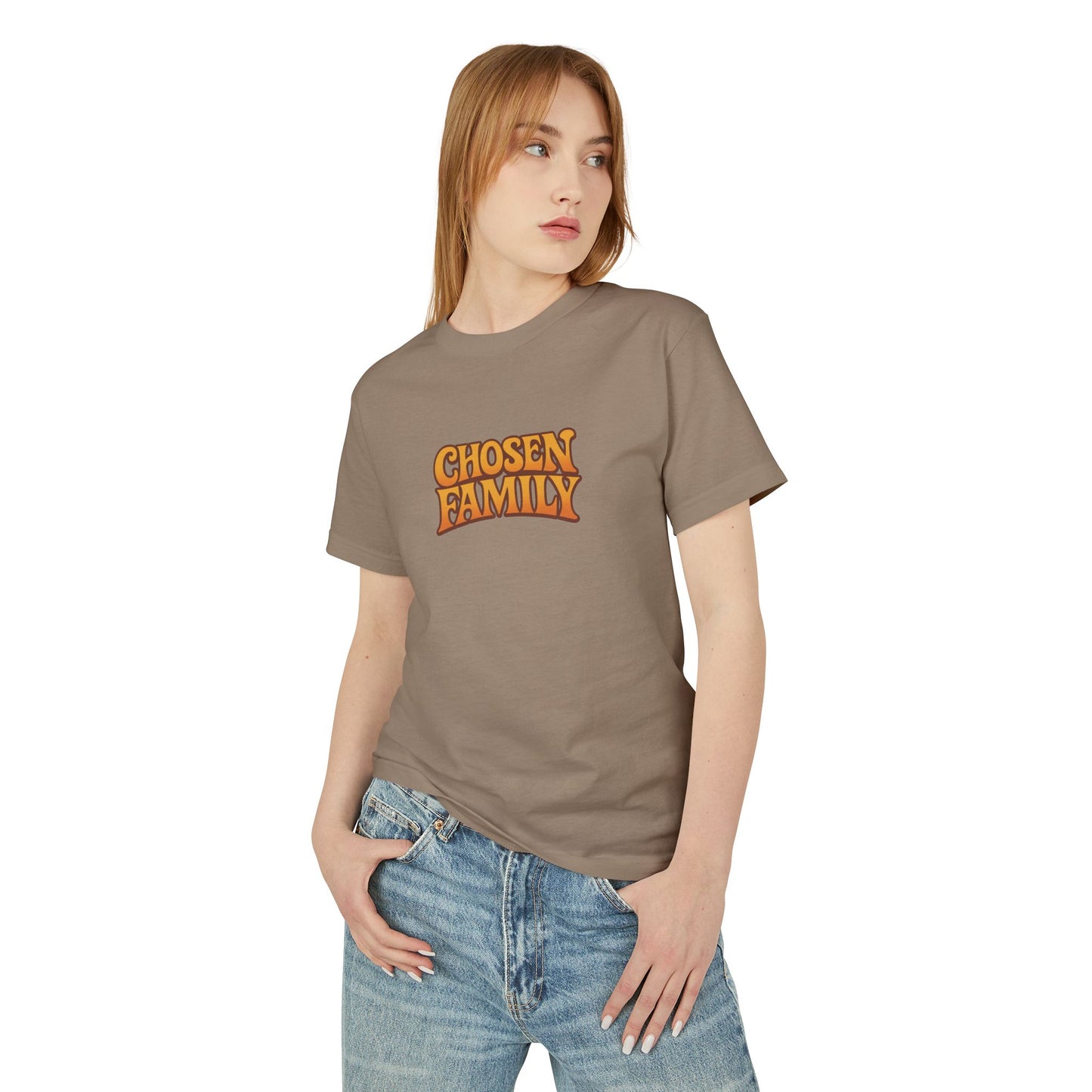 Chosen Family Block Logo Unisex Heavyweight Tee